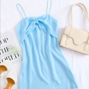 Baby blue dress